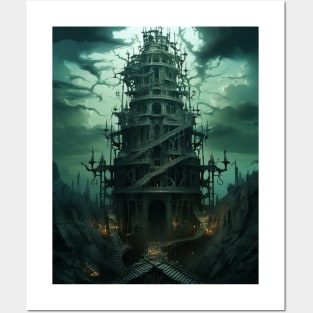 Fantasy wizard tower Posters and Art